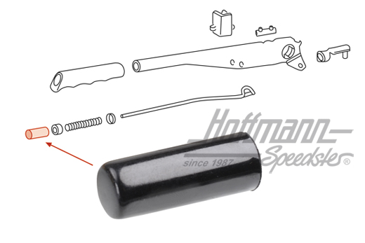 Botón, palanca freno de mano
, 911, negro                                                          