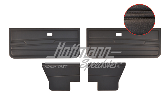 Paneles de puertas, Golf 1 Cabriolet, negro | 155 898 320 | 180-1960-10