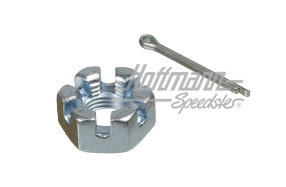 Tuerca almenada, extremo barra de dirección, M 10 X 1 mm | N  011 210 1 | 020-4387-40