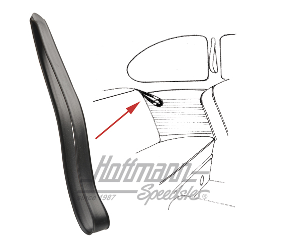 Bucle de tracción, banco posterior, negro | 155 885 665 | 055-5001