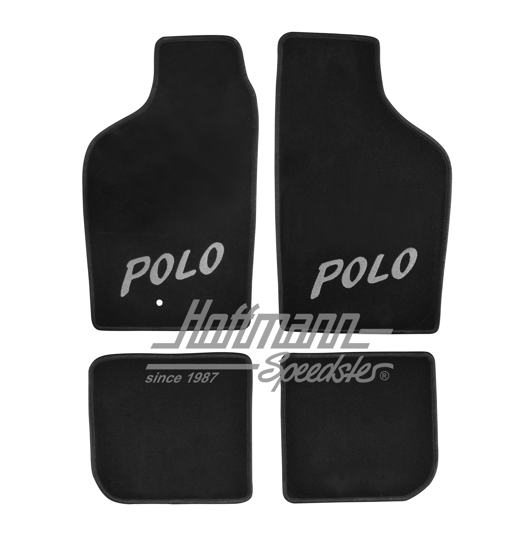 Alfombrillas, Polo, -7.94, 4 piezas, negro/gris |  | 200-6212
