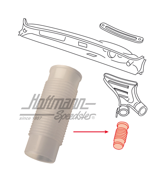 Manguera,aire fresco, anterior, izquierda / derecha | 141 255 907 | 066-0123-22