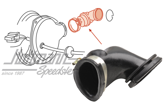 Soportes de goma, alternador, 55A, 71-74 | 021 903 655 B | 097-1864-04