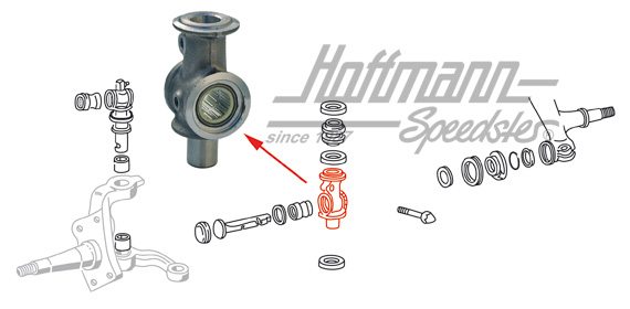 Pasador de cojinete, mangueta de eje, inferior, 22mm | 211 405 365 1 | 089-3040-15