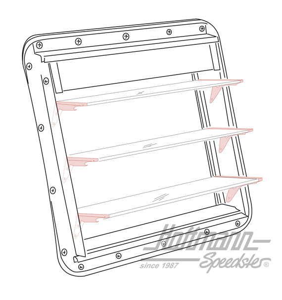 Kit de bisagras, ventanas de celosía, -67                                                           
