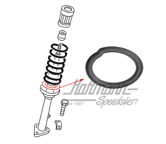 Soporte/anillo amortiguador,  muelle de suspensión | 113 411 211 | 020-4252-55