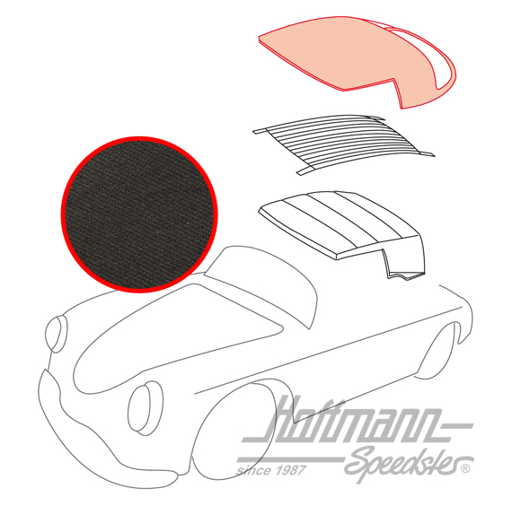 Capota, 58-65, Sonnenland, negra                                                                    
