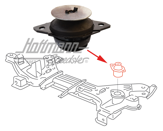 Cojinete de goma, soporte motor, izquierda, G60 | 357 199 381 C | 201-5675
