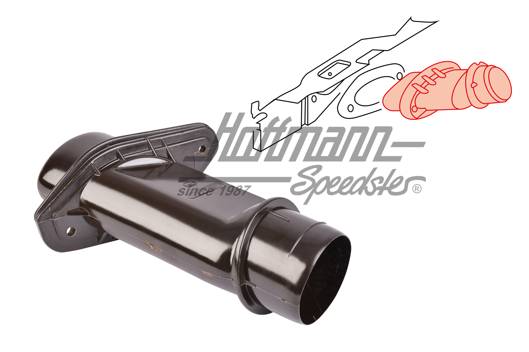 Racor de tubo calefacción, dcho. | 111 255 416 F | 020-0262