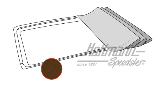 
Funda de techo plegable
, Golf 2, Sonnenland, marrón | --------- | 208-5582-70