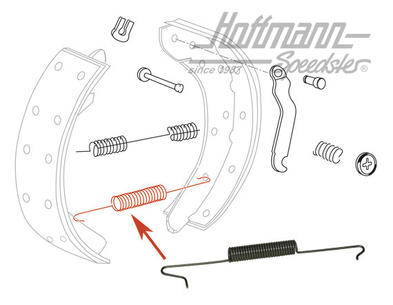 Resorte, eje trasero, inferior, Furgoneta T2/T3, 8.70- | 251 609 309 | 090-3194