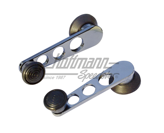 Manivela alzacristales, cromada / negra, -7.67 | --- --- --- | 010-3107