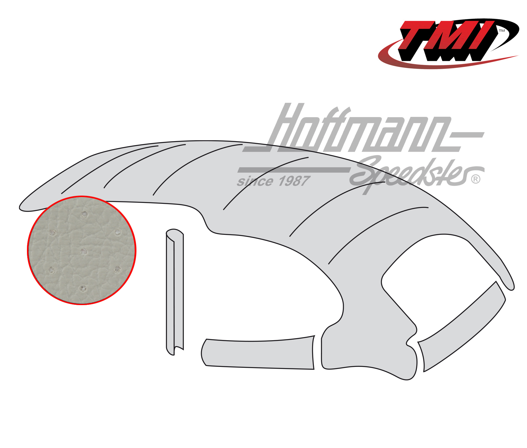 Cielo de techo, universal, con techo corredizo de acero, perforado, gris, 8.67- | 20-1105-46 | 055-7168