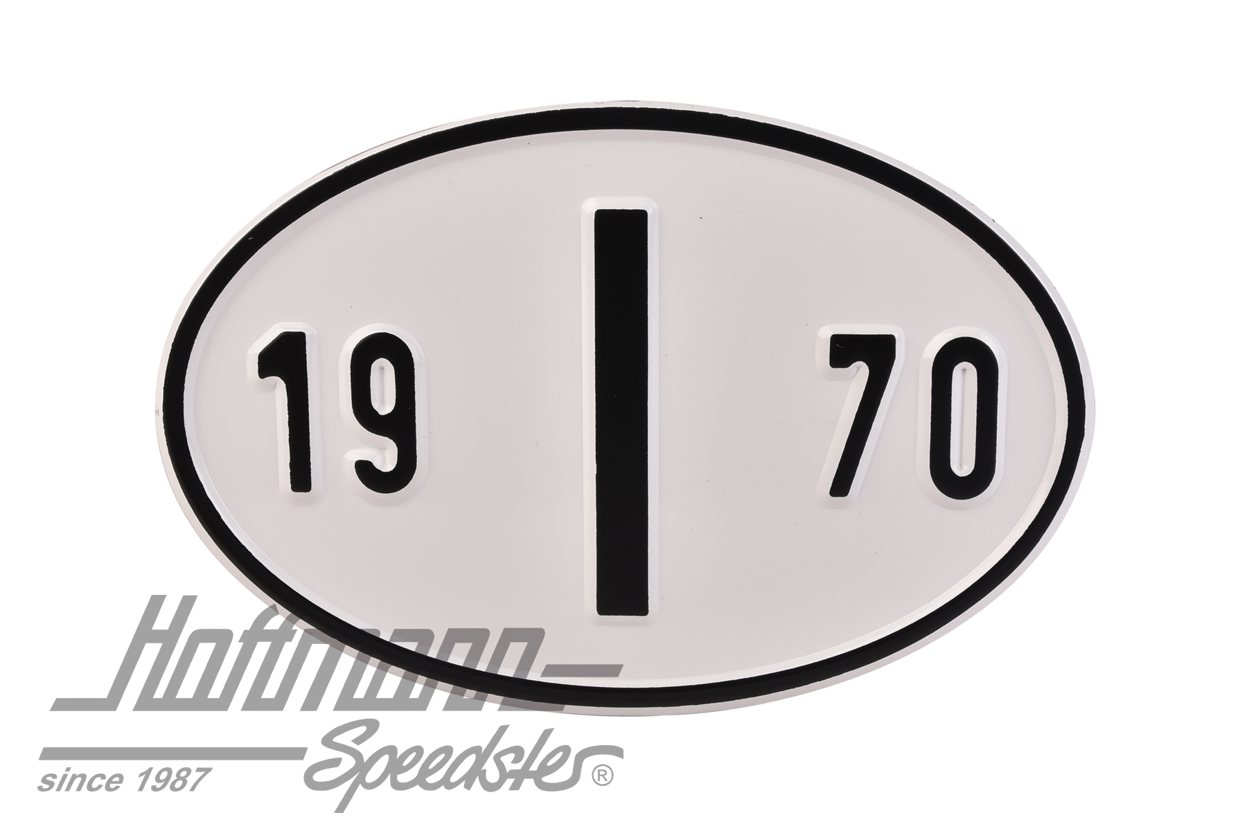 Placa de nacionalidad "I" (Italia), "1970", aluminio |  | 020-2402-70