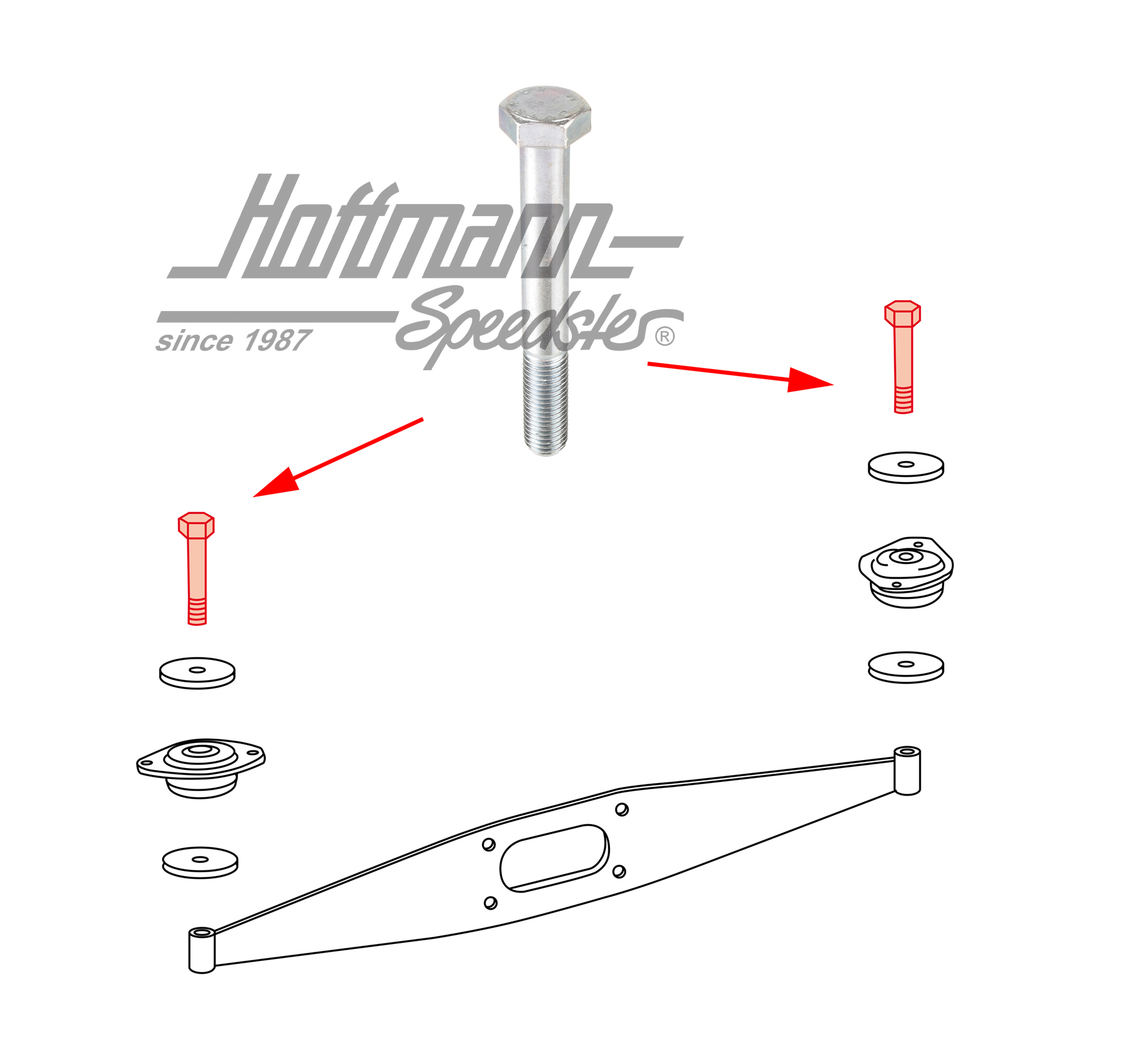 Tornillo, soporte de motor, 911, 65-98 | N  010 191 2 | 530-3800-33