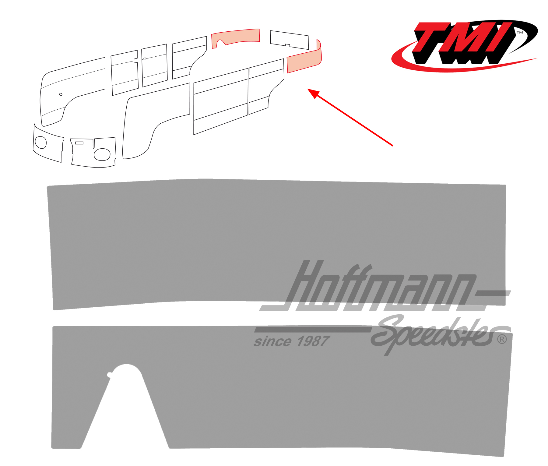 Paneles laterales, posterior, 62-67, gris | 10-2142-16 | 098-0584-03