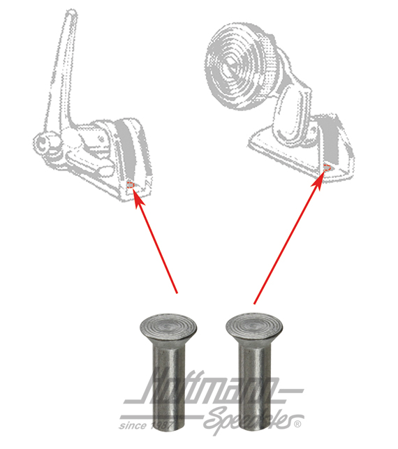 Remaches para aldabilla deflector, Cabriolet, 8.64- |  | 020-4962-05