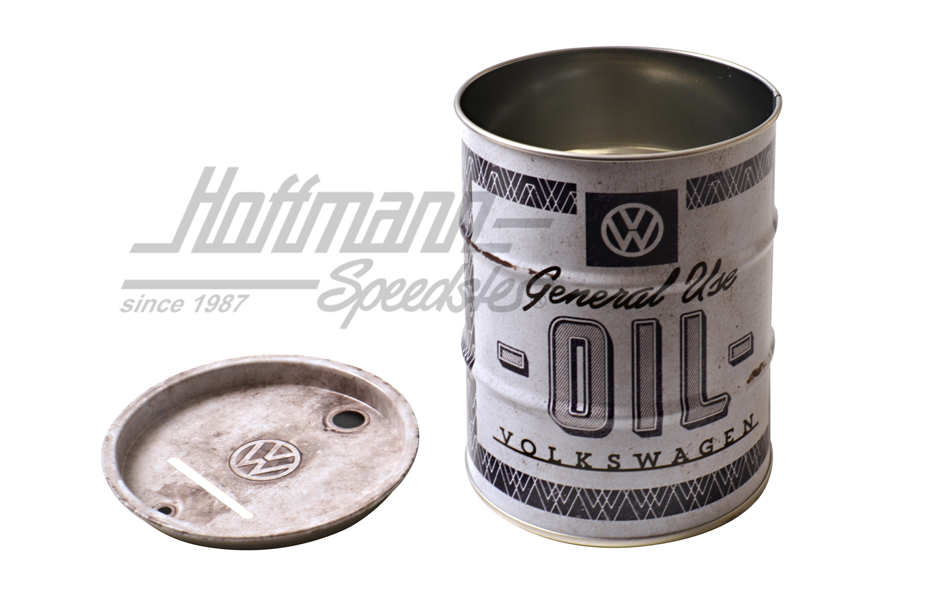 Hucha, barril de petróleo VW, General Use Oil                                                       