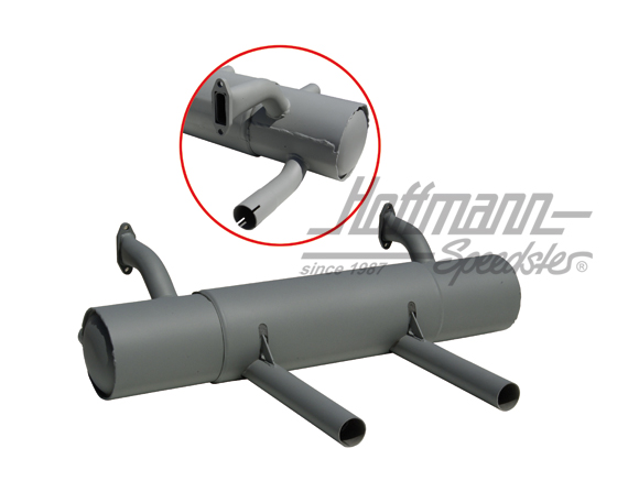 Silenciador de escape deportivo, 356 A, B, C, 1.6, 2 x 45 mm | PO-92103 | 510-0107