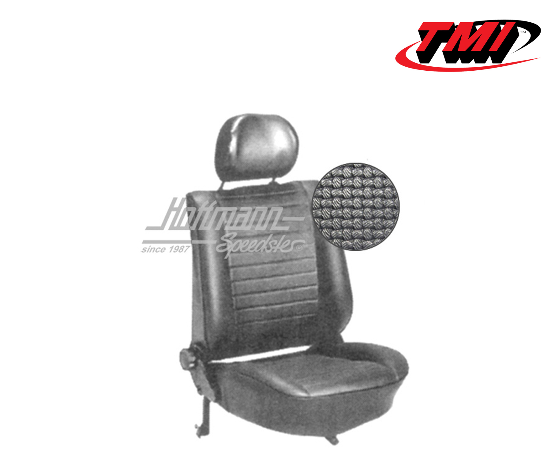 Fundas de asientos, Cabriolet, 8.76-, tejido de cesta, negro | 43-1328-01 | 055-6440