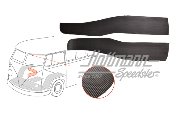 Revestimiento de goma, caja del asiento, 63-67 | 221 867 769 A | 098-0000-68