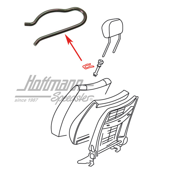 Clip, montaje reposacabezas | 443 881 743 | 180-2291
