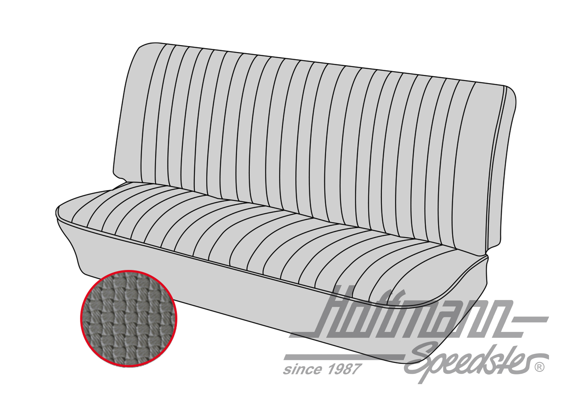 Funda para banco, Tipo 3, 8.72-7.73, gris | 43-3214-06 | 069-9629-06