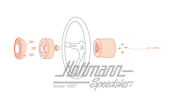 Cubo de volante (adaptador), Empi, 74-79                                                            