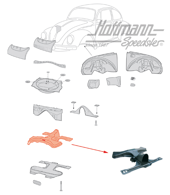 Cabezal de bastidor, completa, 1302/1303                                                            