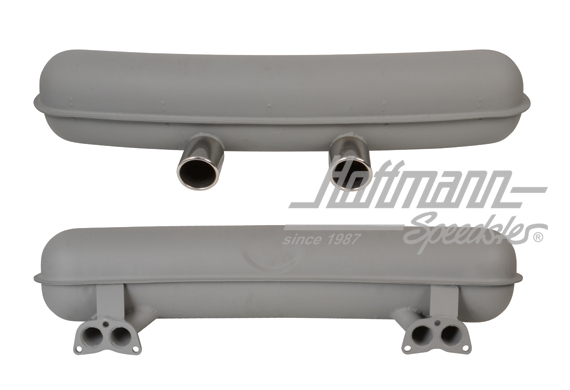 Escape deportivo, chapa de acero, 2 x 76 mm, 1.7-1.8 | 91.408 | 600-2112