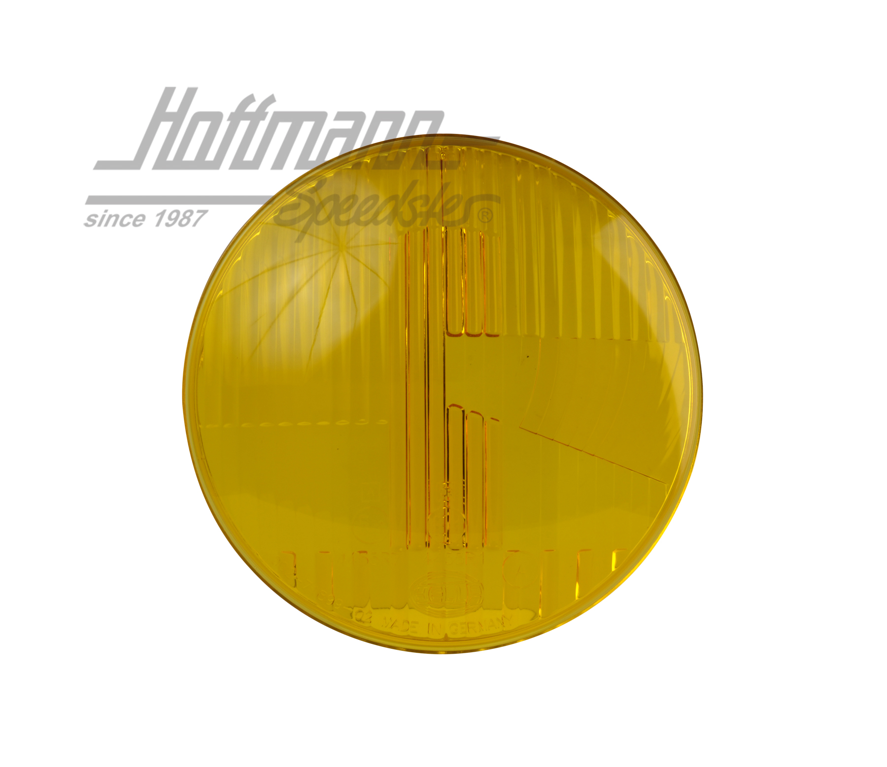 Cristal de faro, Karmann Ghia, 8.60-7.69, Hella, amarillo |  | 063-2230-38