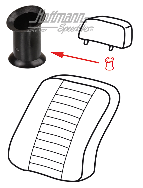 Guía, reposacabezas, 1.69-7.74 | 141 881 737 A | 066-1100