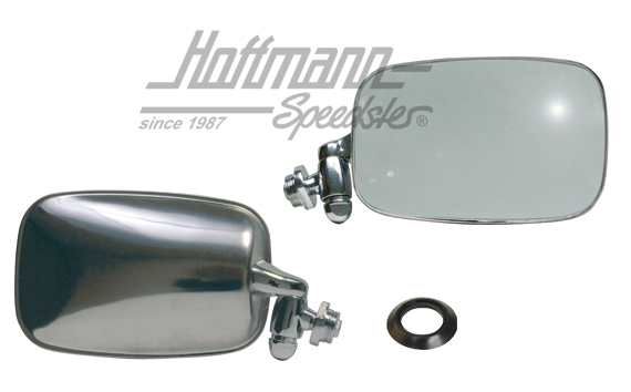 Retrovisor exterior, Karmann Ghia, forma angular, derecho | 141 857 502 B | 060-6112