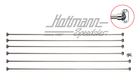 Jails Bars, para cortinas, Furgonta T2, acero inoxidable | 251 898 500 | 097-8620-10