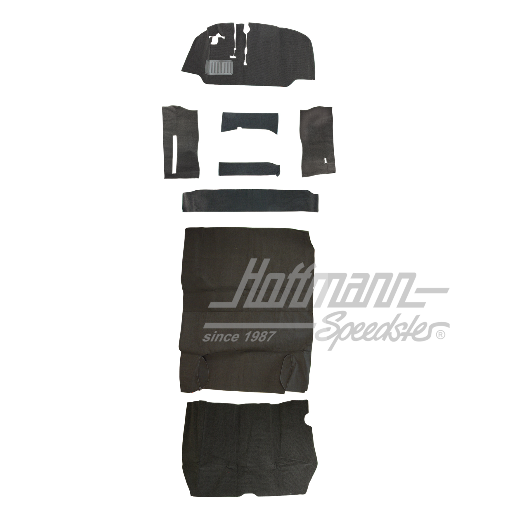 Juego de alfombrillas, Furgoneta T2, 8.67-7.72, gris, (sin) | 34-F2110-407    ohne | 098-0027-05