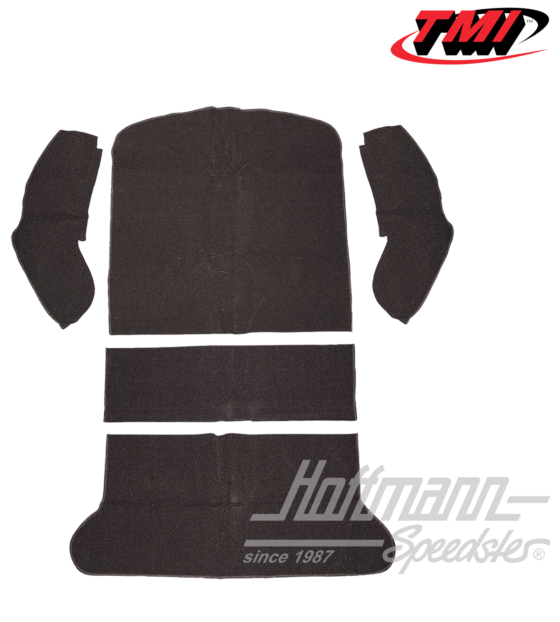 Juego de alfombrillas, maletero, Sedán, negro, 8.64-7.72 | 34-R1102-301 | 020-5340