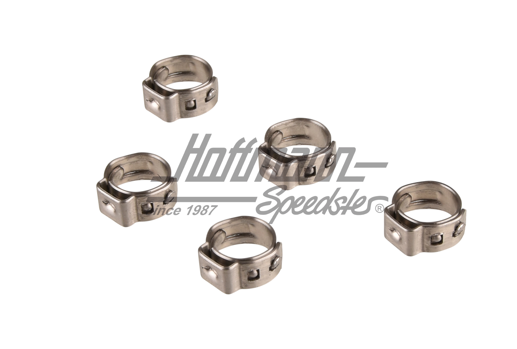 Abrazaderas de una oreja, ajustables, 6.8-8 mm | --- --- --- | 020-0505-02