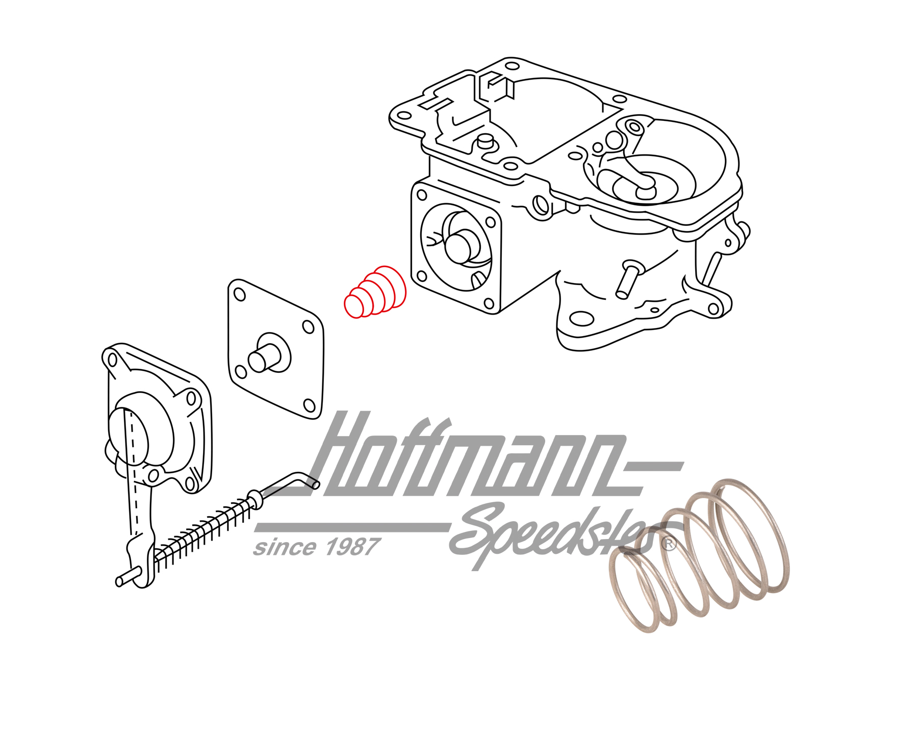 Resorte, membrana, bomba de aceleración | 021 129 467 | 092-2100-48