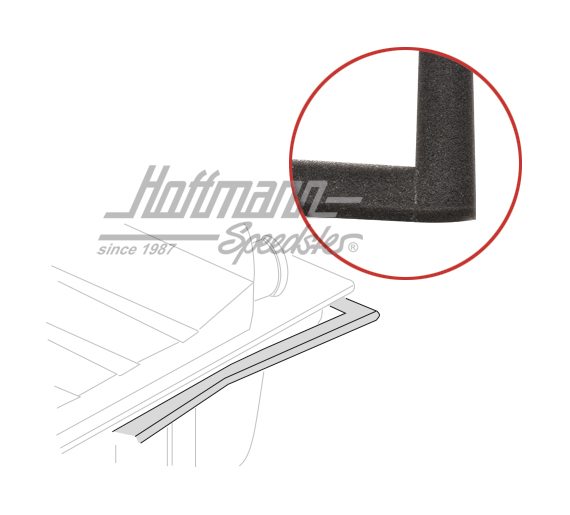 Junta, depósito/carrocería, 1302/1303, Tipo 3 | 113 201 621 | 020-4998-10