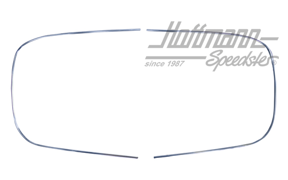 Marco decorativo de aluminio, luneta trasera, 8.57-7.64 | 113 853 355 C     +356 C | 020-5625
