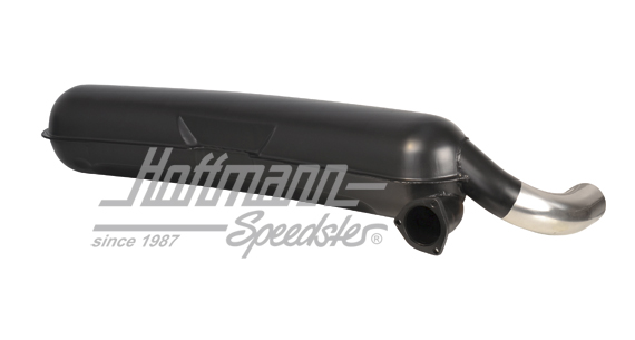 Silenciador de escape, chapa de acero, 1 x 70 mm, 75-89                                             