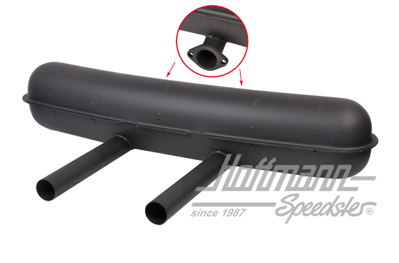 Escape deportivo, chapa de acero, 2 x 50 mm, 66-73                                                  