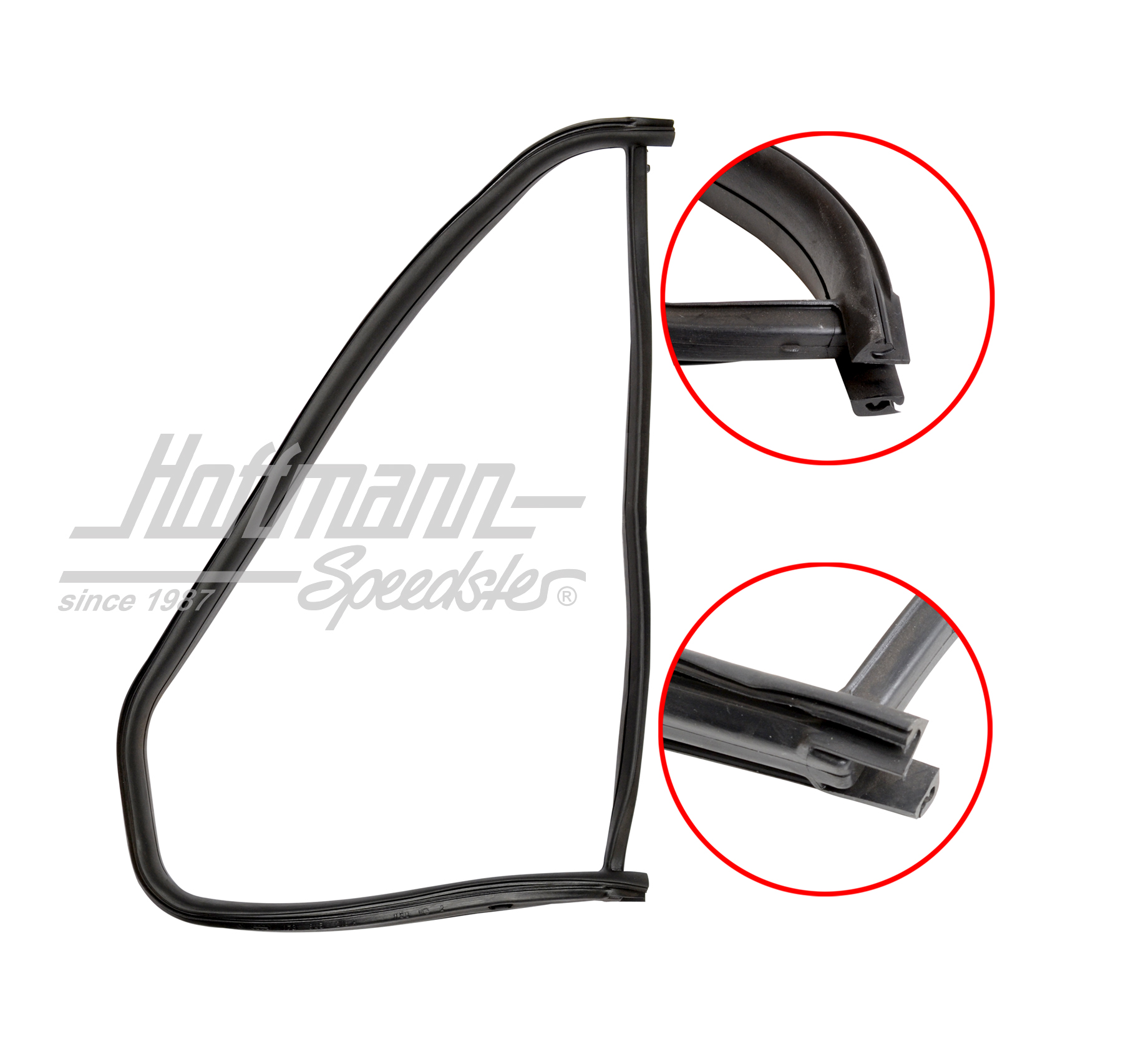 Junta de ventanilla triangular, anterior, dcha. | 173 845 218 A | 180-7067-02