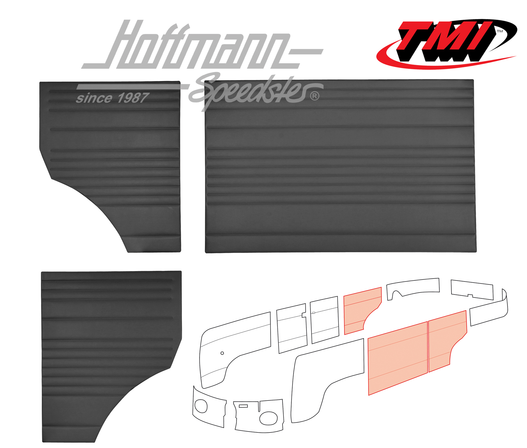 Paneles laterales, centro, -62, negro | 10-2112-11 | 098-0576-01