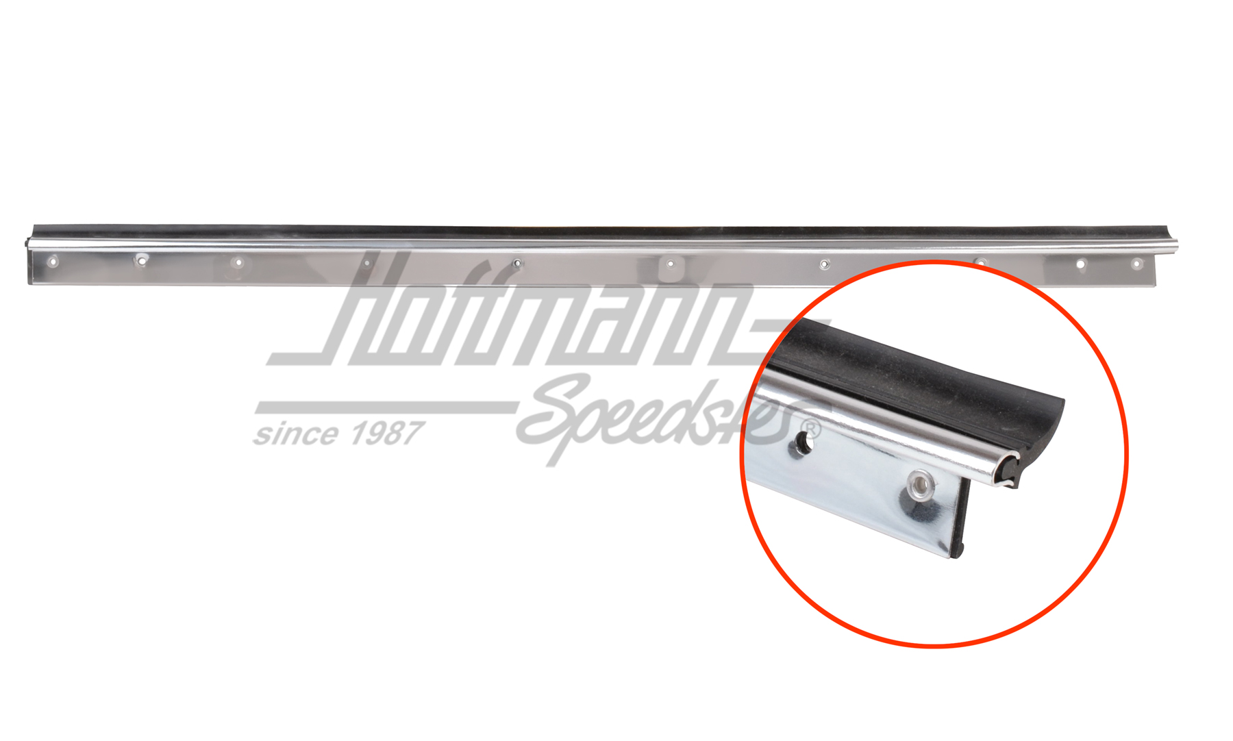 Junta de ranura de ventanilla pivotante, exterior, aluminio, dcha., 65- | 151 847 346 B | 020-4942