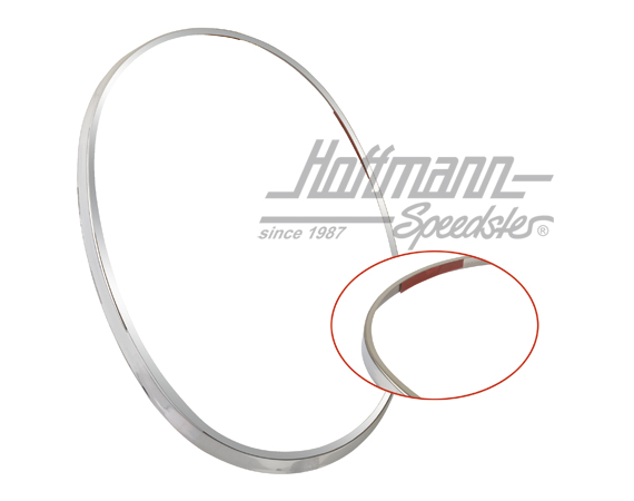 Anillo embellecedor, soporte de lámpara, 8.72-, acero inoxidable | 113 945 097 | 020-4496-10