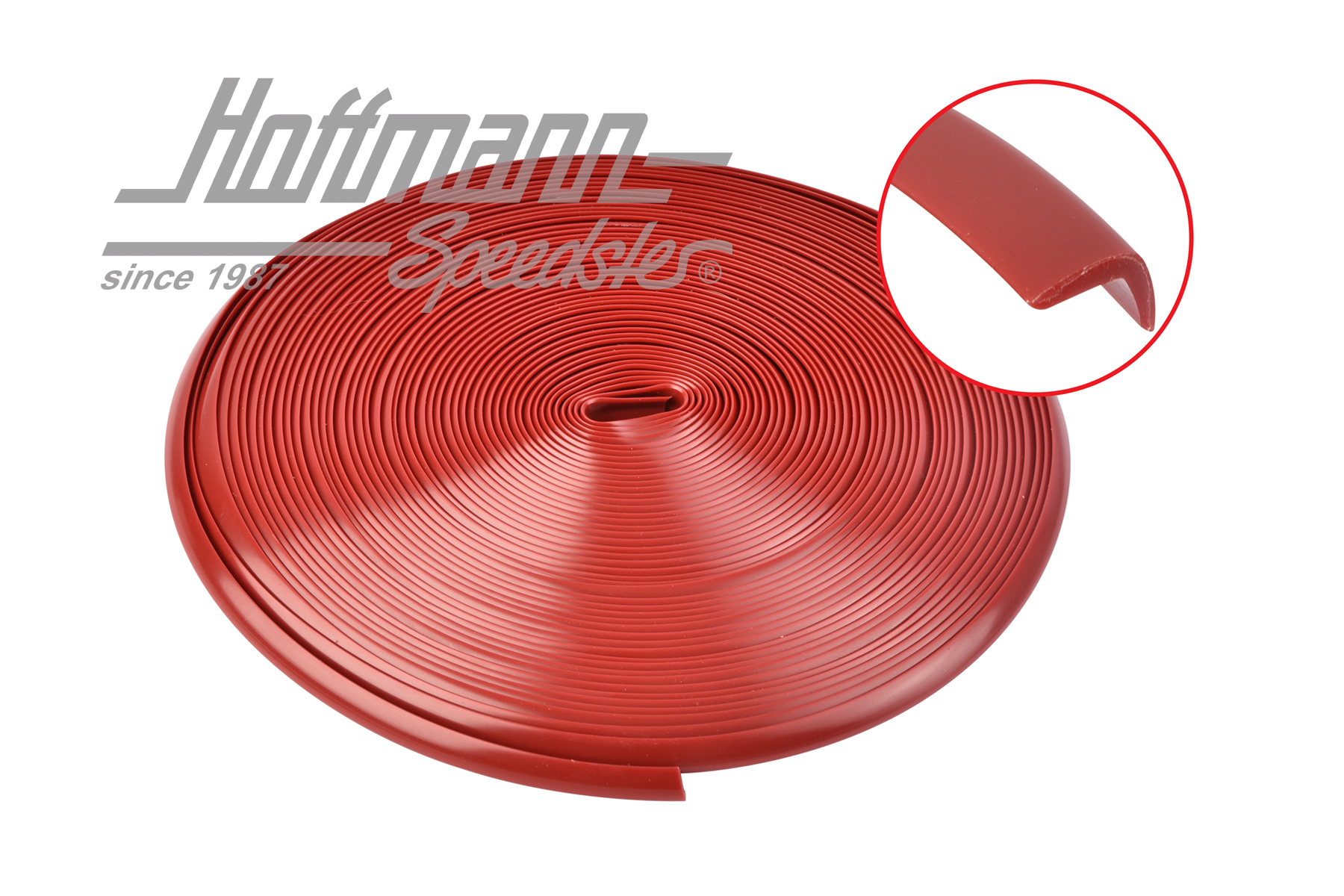 Burlete de moldura, Furgoneta T1 Samba, rojo salmón | 241 853 590SWR | 089-6300-11