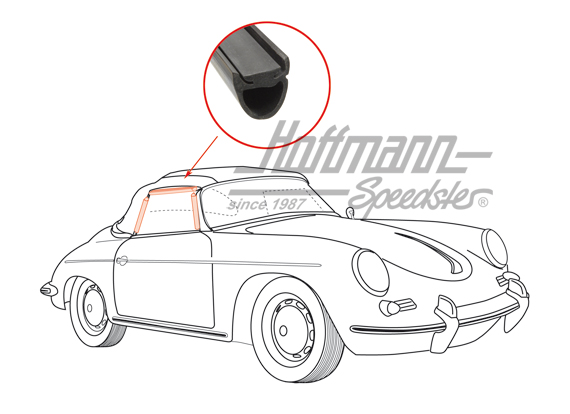 Junta, ventanilla de puerta superior, izquierda/derecha | 644 542 929 41 | 510-6230