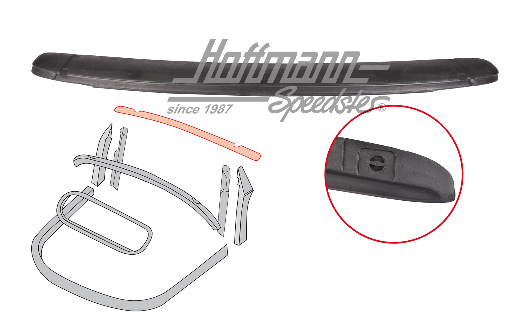 Contracercho parabrisas (plástico), 8.57-7.64 | 151 871 189 DK | 020-4599-18