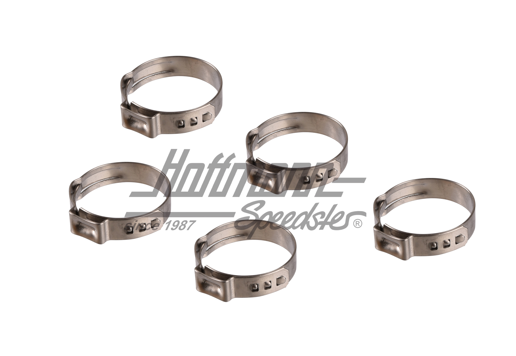 Abrazaderas de una oreja, ajustable, 22.4-25.6 mm | --- --- --- | 020-0505-38